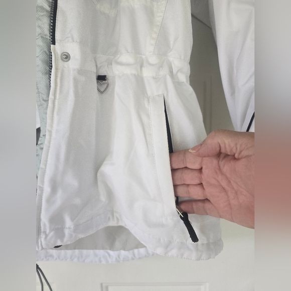 Obermeyer Black White Paris Ski Snowboarding Winter Jacket Coat Women’s sz 12 - Picture 6 of 17